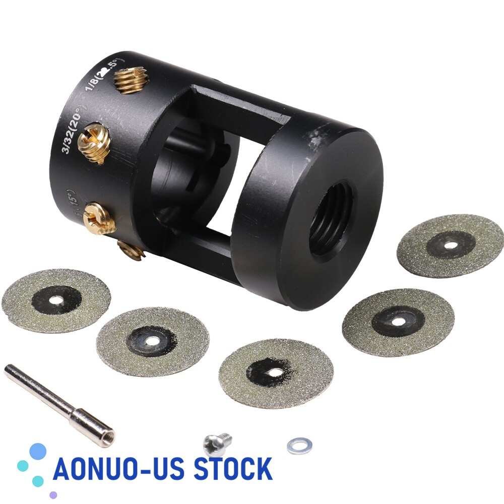 Tungsten Grinder Fits TIG Welding W/ Sharpener Multi-Angle & Offsets Head Tool