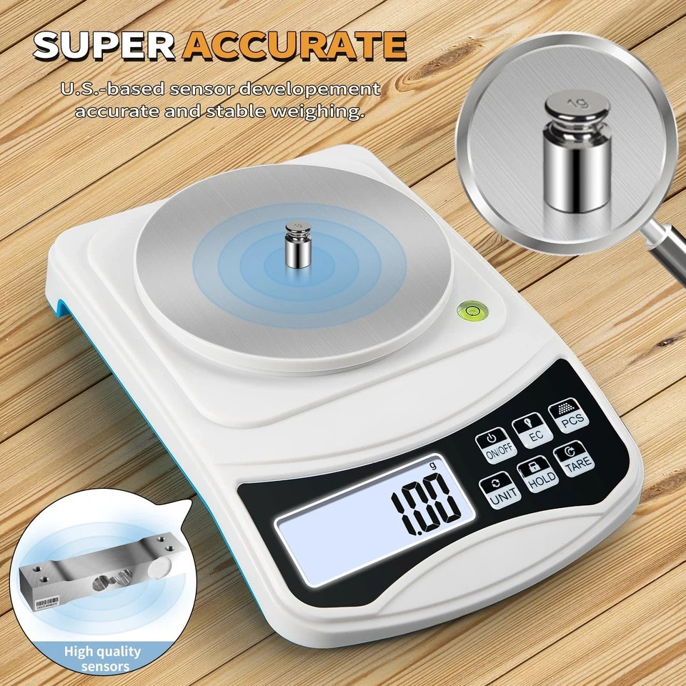 Digital Lab Scale, MEIYA Gram Scale 600g by 0.01g Accuracy, Multi-Function