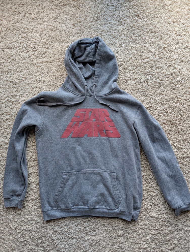 Star Wars Gray Pullover Hoodie Sweatshirt size medium
