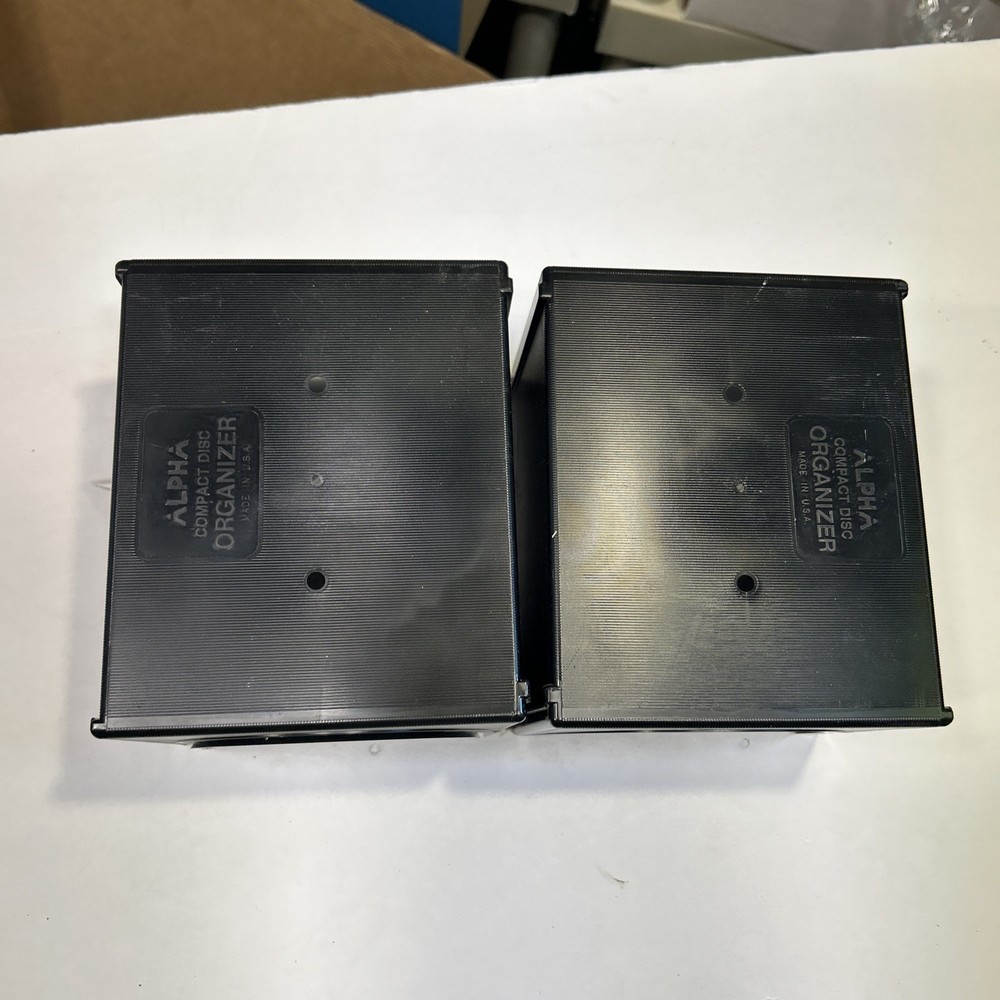 2 - Alpha 12 CD/DVD Storage Case Cubes vintage computer