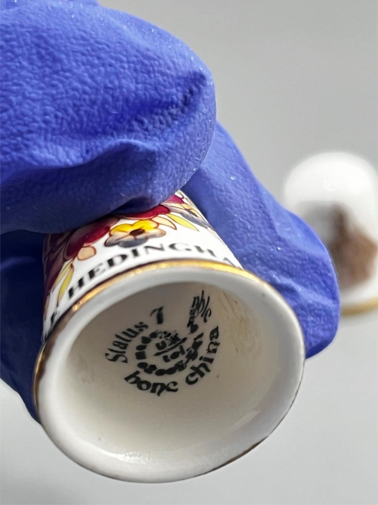 Lot of 5 Assorted Bone China Thimbles