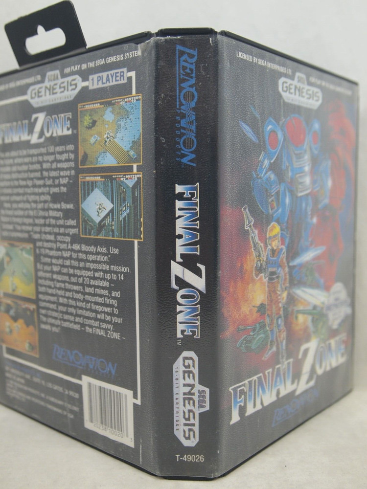 Final Zone Case (SEGA Genesis) Authentic BOX ONLY