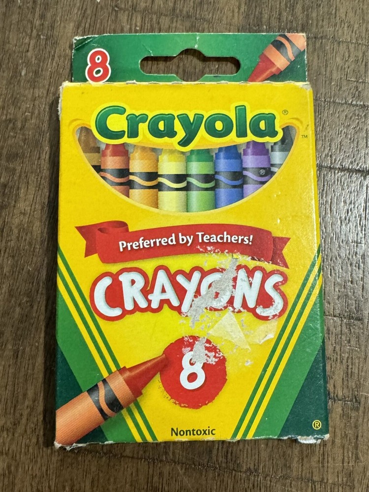 Crayola Classic Crayons, School Supplies, 8 Count NOS