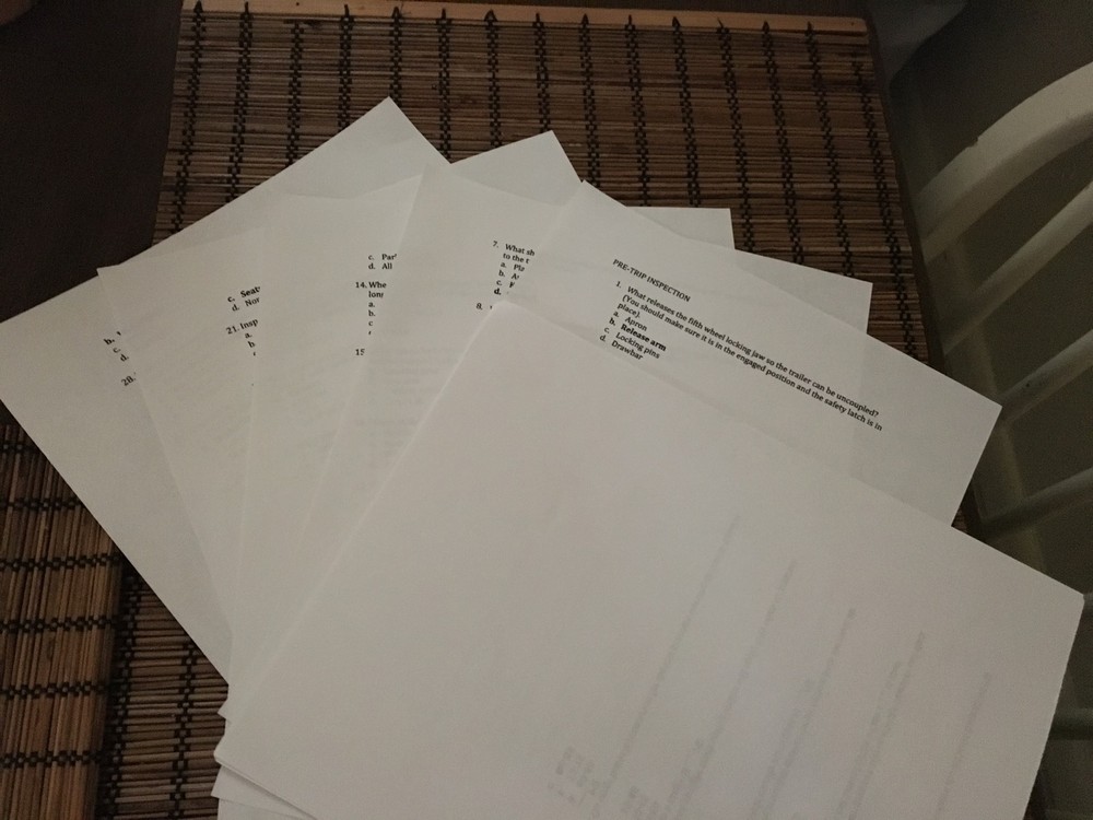 Cdl Questions and Answers Practice Test