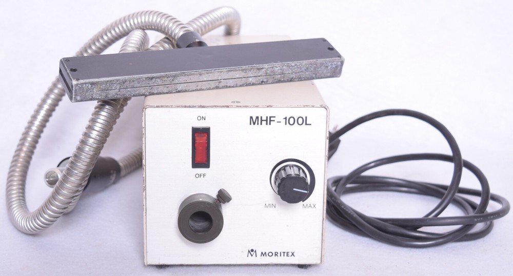Moritex MHF-100L Light Source w/ Optic Light Lens and Guide