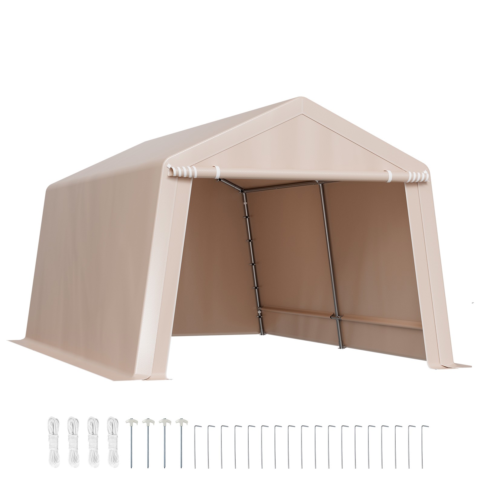 Uimoso 10x15 ft Portable Outdoor Storage Shed Canopy Tent Garage