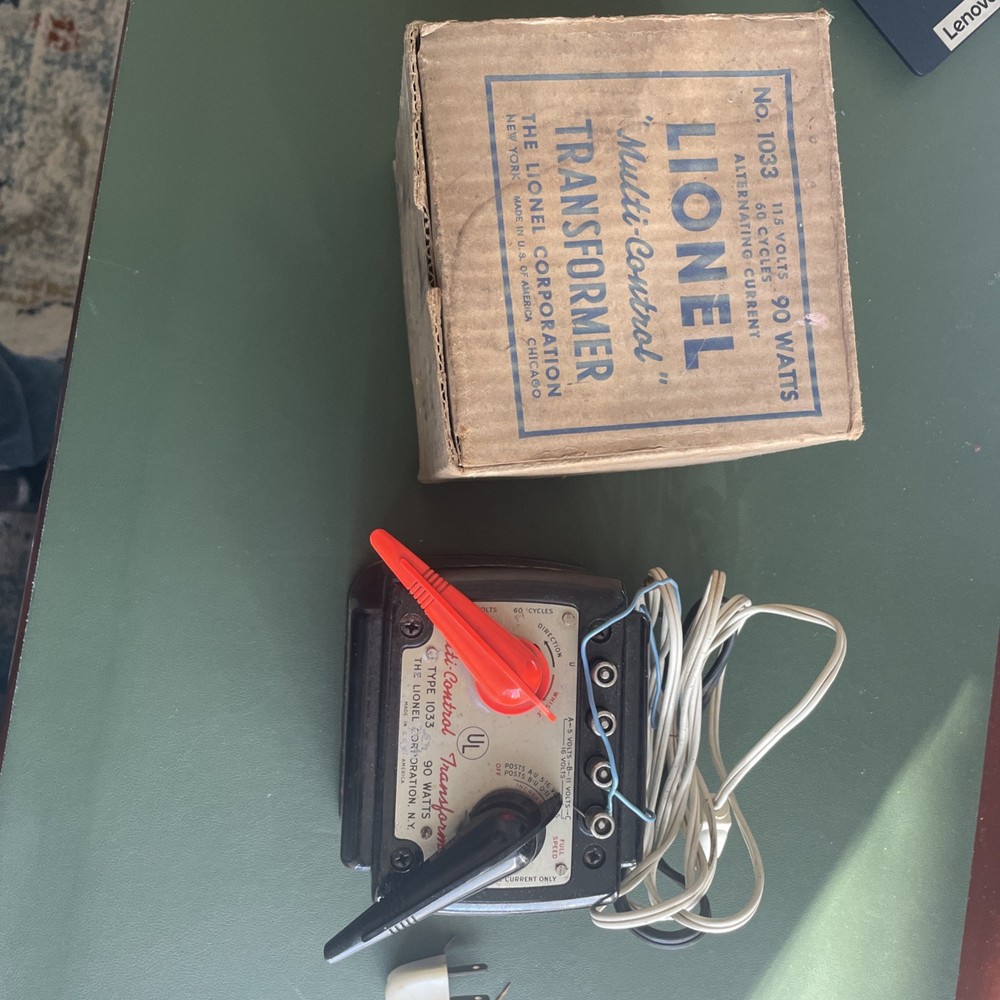 Lionel 1033 90W Multi Control Transformer UNTESTED with box