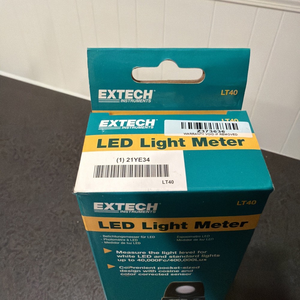 Extech LT40 LED Light Meter Complete Model