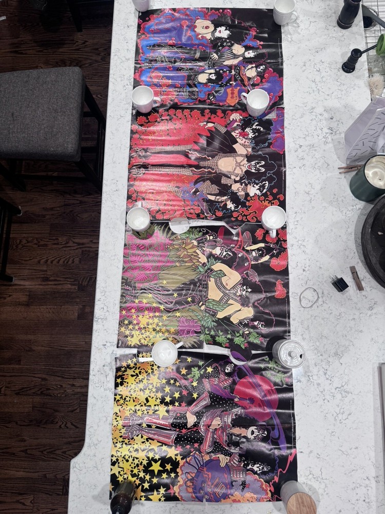 78 KISS Aucoin Mural Art Puzzle Posters Simmons Stanley Criss Frehley Rock Ready