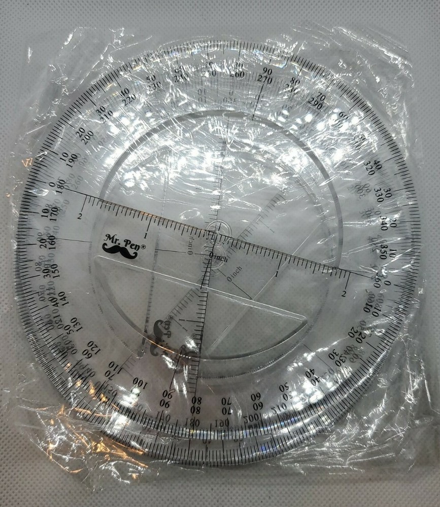 Mr. Pen- Protractor, Pack Of 3, Protactor 360 Degree, Protractor Set, Protractor