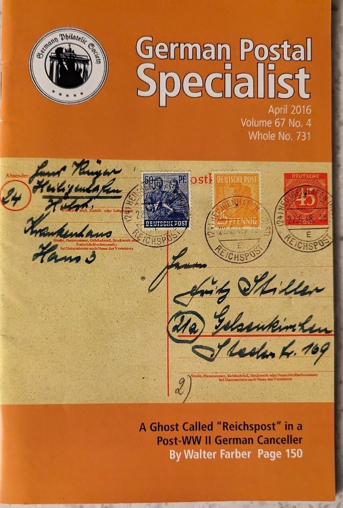 German Postal Specialist Apr 2016 Reichpost TV At 1936 Oympics Buying In Germany
