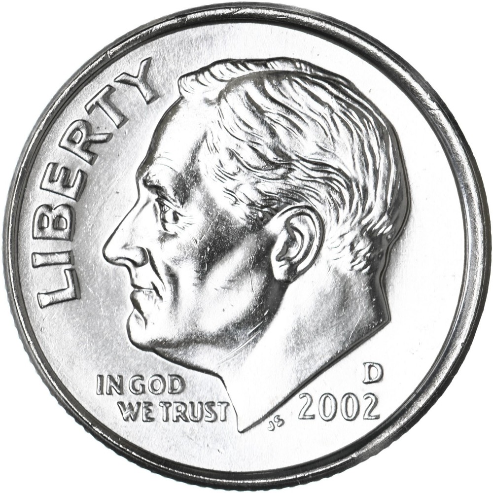 2002 D Roosevelt Dime BU US Coin