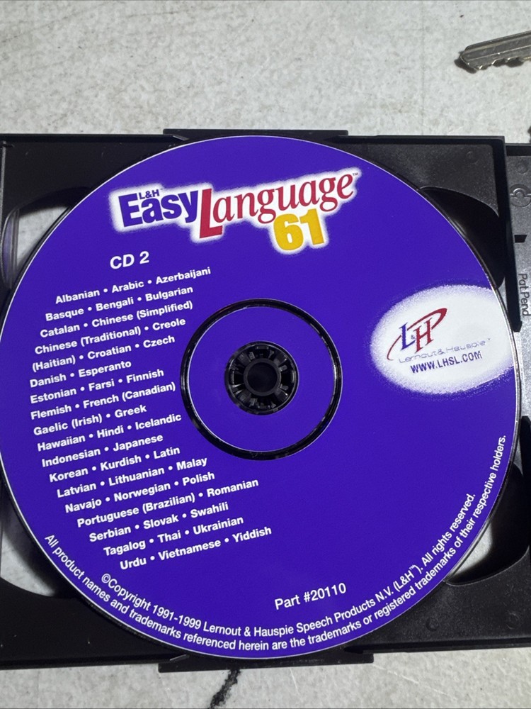 L&H EASY LANGUAGE 61 / CD-ROM / (2 Disc Set) / PC
