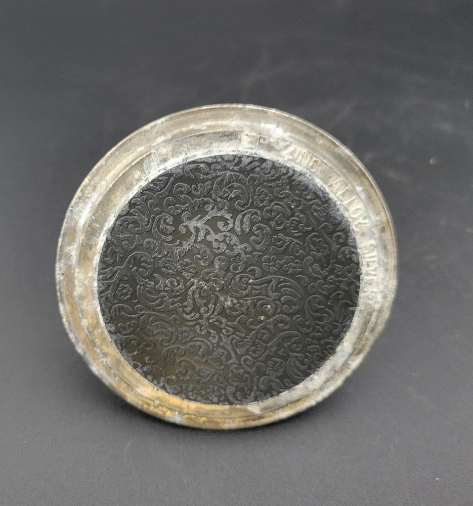 Vintage Plated EP Zinc Silver Swan Trinket Dish Bird Ring Holder Vanity Decor