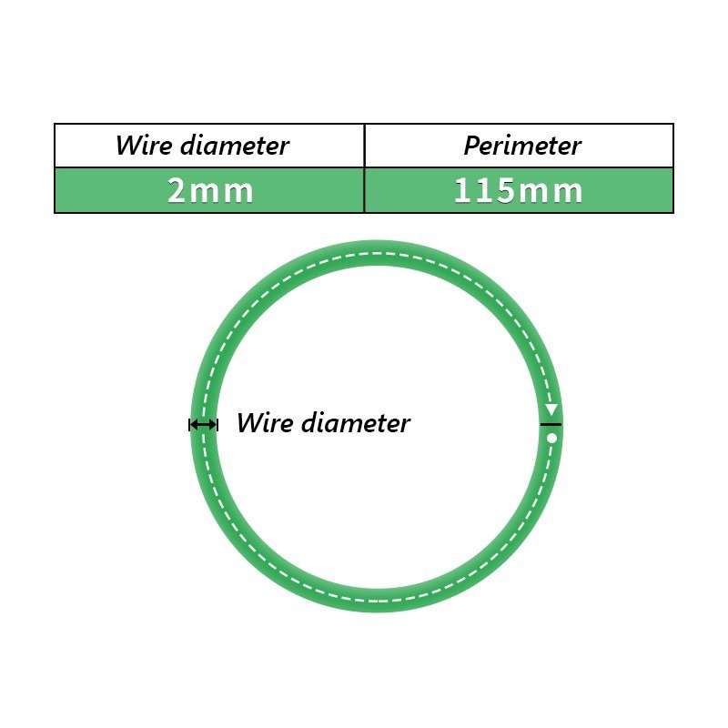 Diameters 2-10mm Green PU Solid Round Belt Polyurethane Close Loop Drive Belting