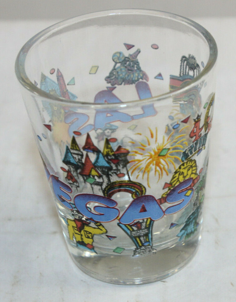 Las Vegas Casinos Souvenir Shot Glass Various Casinos Luxor MGM 4 Horseshoes