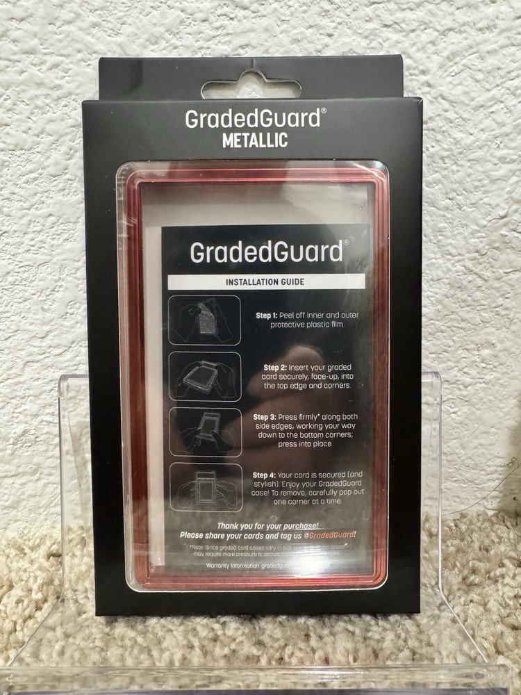 GradedGuard PSA Graded Card Case Guard Protector CRIMSON Limited Edition NEW