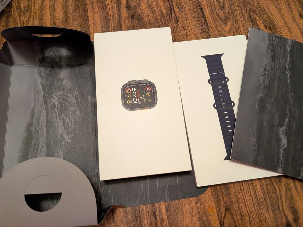 Apple Watch EMPTY BOX ONLY Grey Box With Booklet