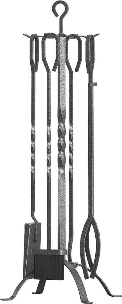 5 Pieces Fireplace Tools Sets Fireplace Accessories Tools Holder with Handles To
