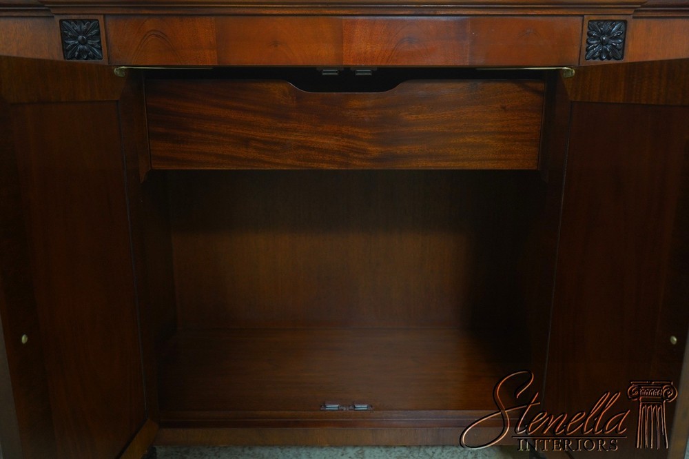 70548: BAKER Neoclassical Mahogany Sideboard w. Ebonized Details