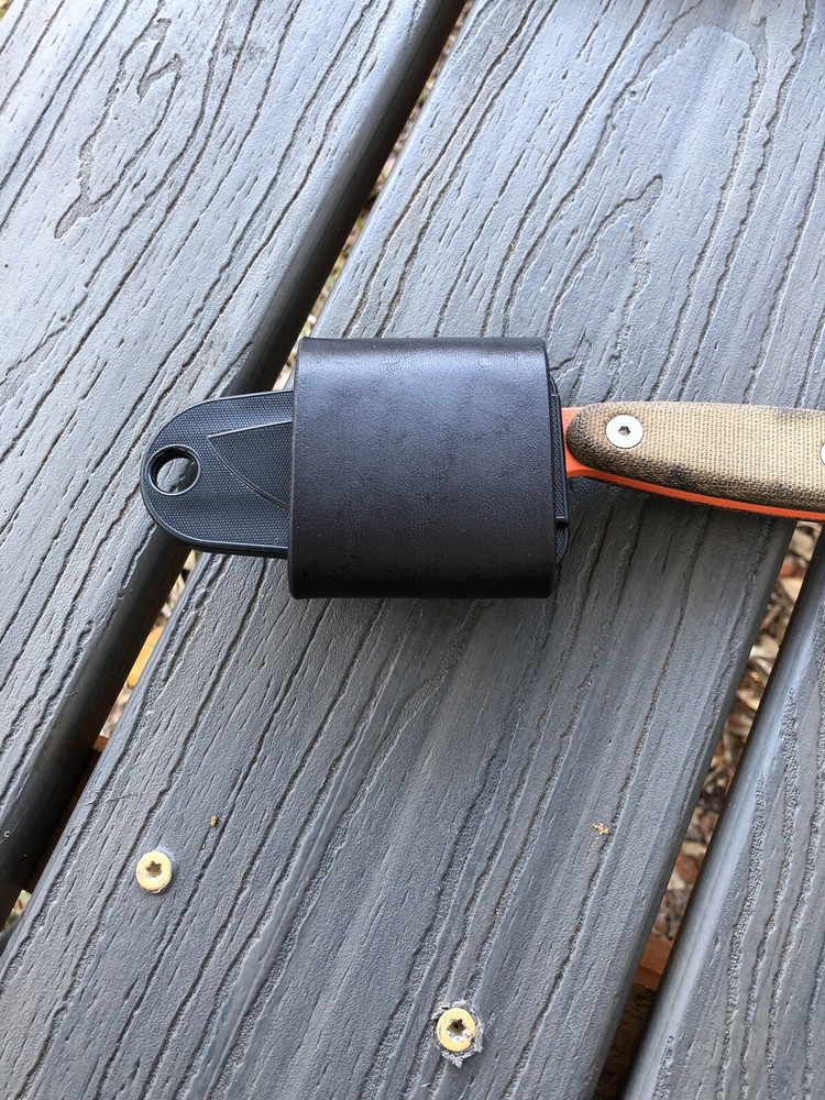 ESEE IZULA 2 leather Horizontal Carry Scout Strap - BLACK