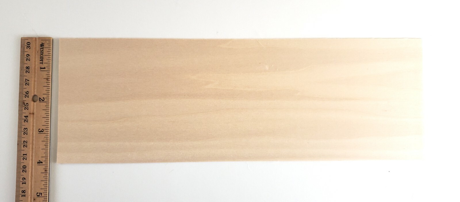 Basswood Sheet Plank Thin 1/32" x 4" x 12" long Veneer Woodworking Laser
