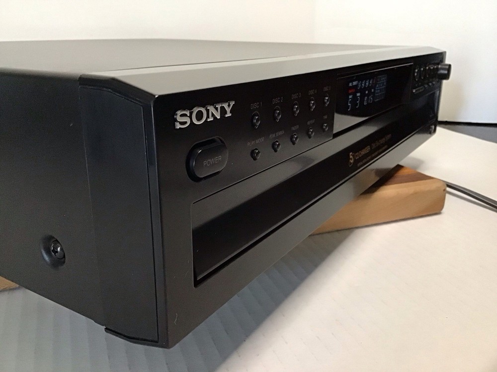 Sony 5-Disc CD Carousel Changer Player CDP-CE375 w/ Remote TESTED