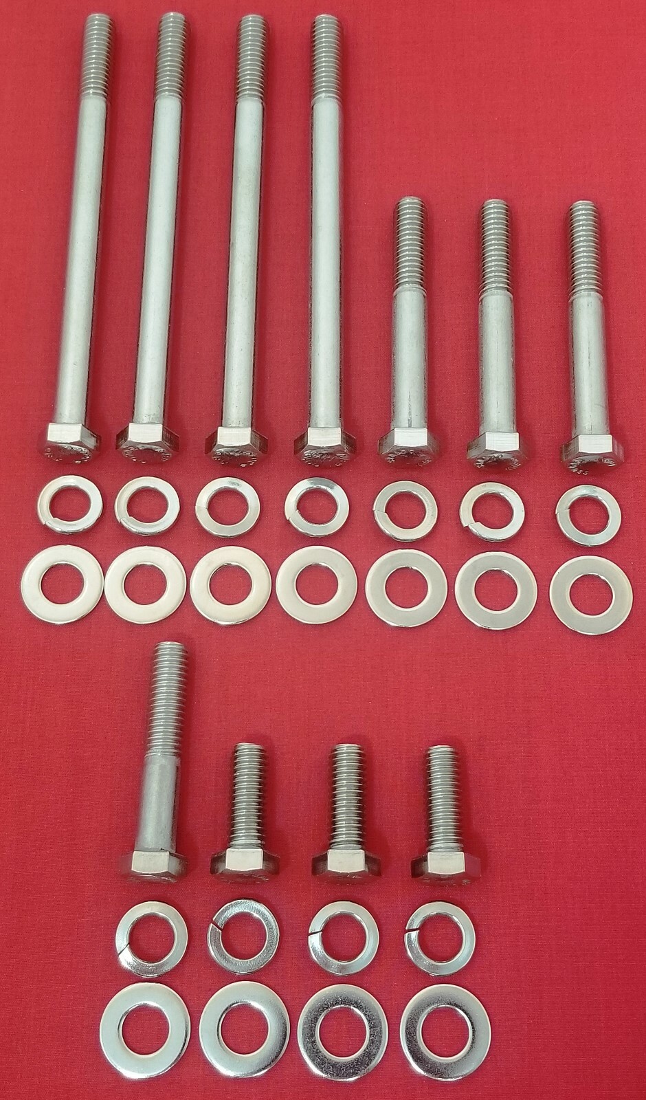 SBM SMALL BLOCK MOPAR WATER PUMP TIMING COVER STAINLESS HEX BOLT KIT 318 340 360