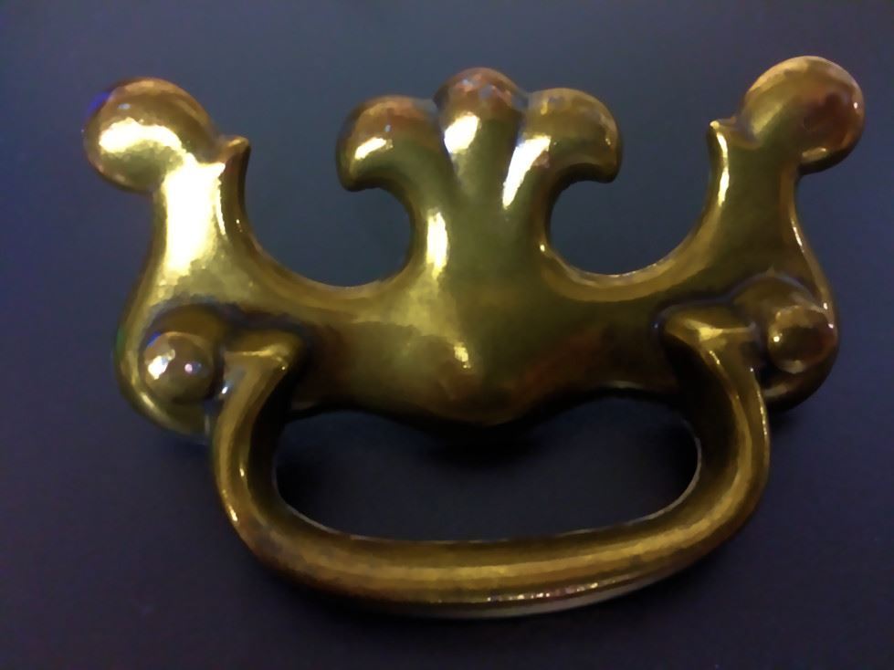 3" Single Post Bail Pull Antiqued Brass