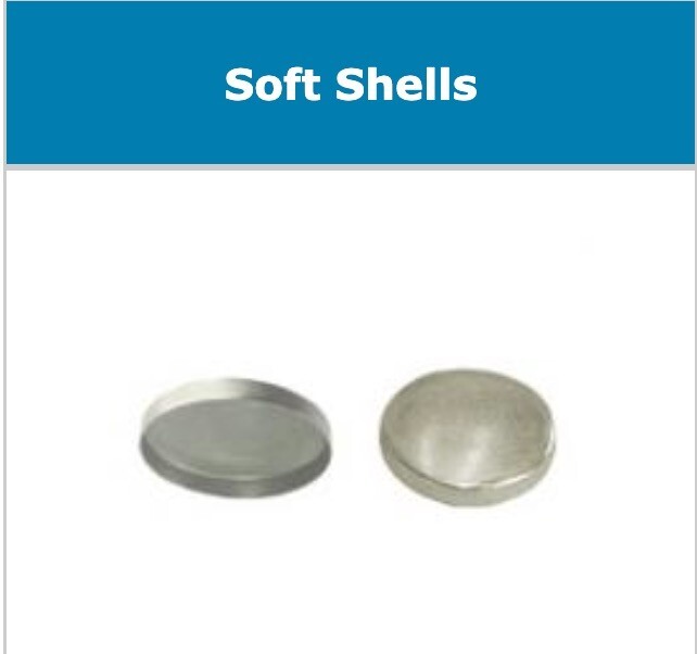 72 :Osborne Covered Button Kit-Nylon Super Hook, Soft Shells,Poly Washer Size:30