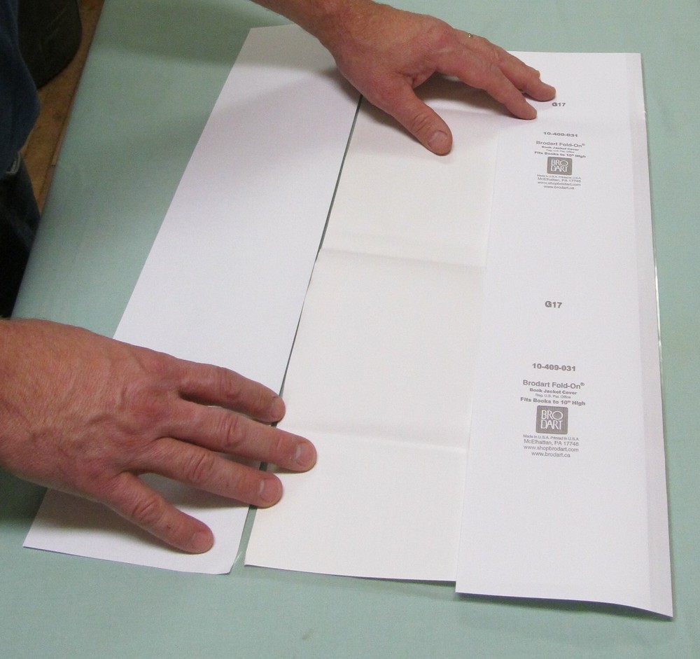20 Yard roll 10" Brodart Fold-On Book Jacket Covers - lo-luster, ADJUSTABLE