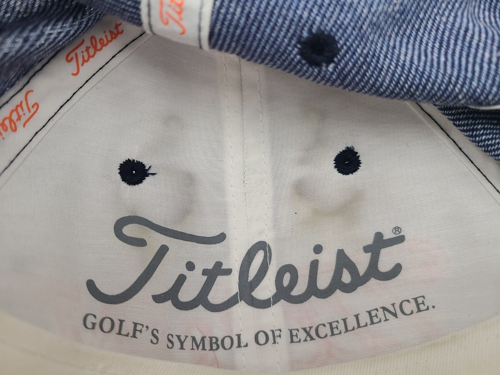Titleist Golf Strapback Adjustable Hat Cap Baseball Dad Men Women Blue Orange
