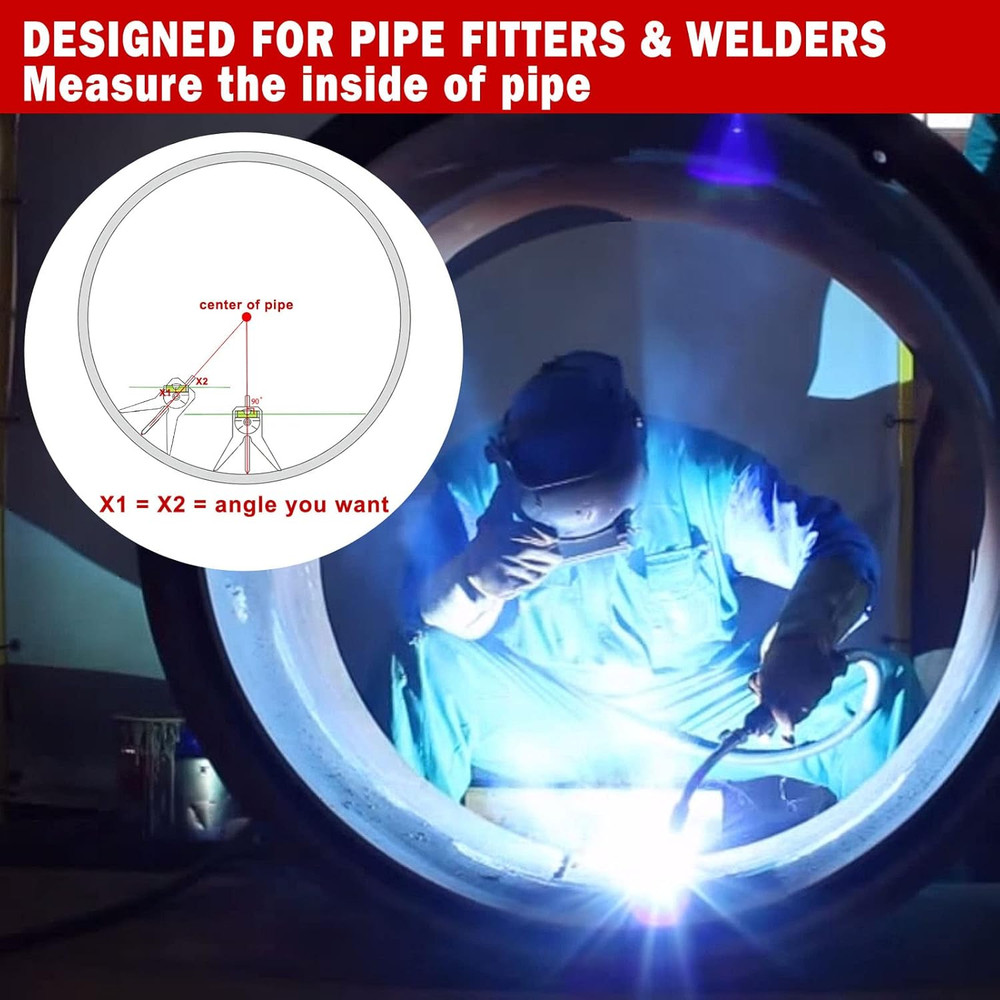 Pipe Center Finder, Pipefitter Tools W/Centering Head, Pipe Fitting Tools Center