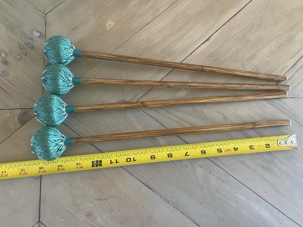 Vibraphone/Marimba Mallets (Medium Hard) Custom Made Set of 4
