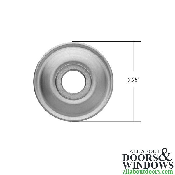 Baldwin Rosette Passage Function 5017 Estate Rosette Satin Chrome Back Plate