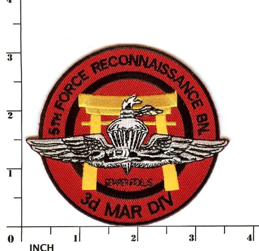 USMC 5th Force Reconnaissance Battalion! PATCH 3d MarDiv Marines 5th Force Recon
