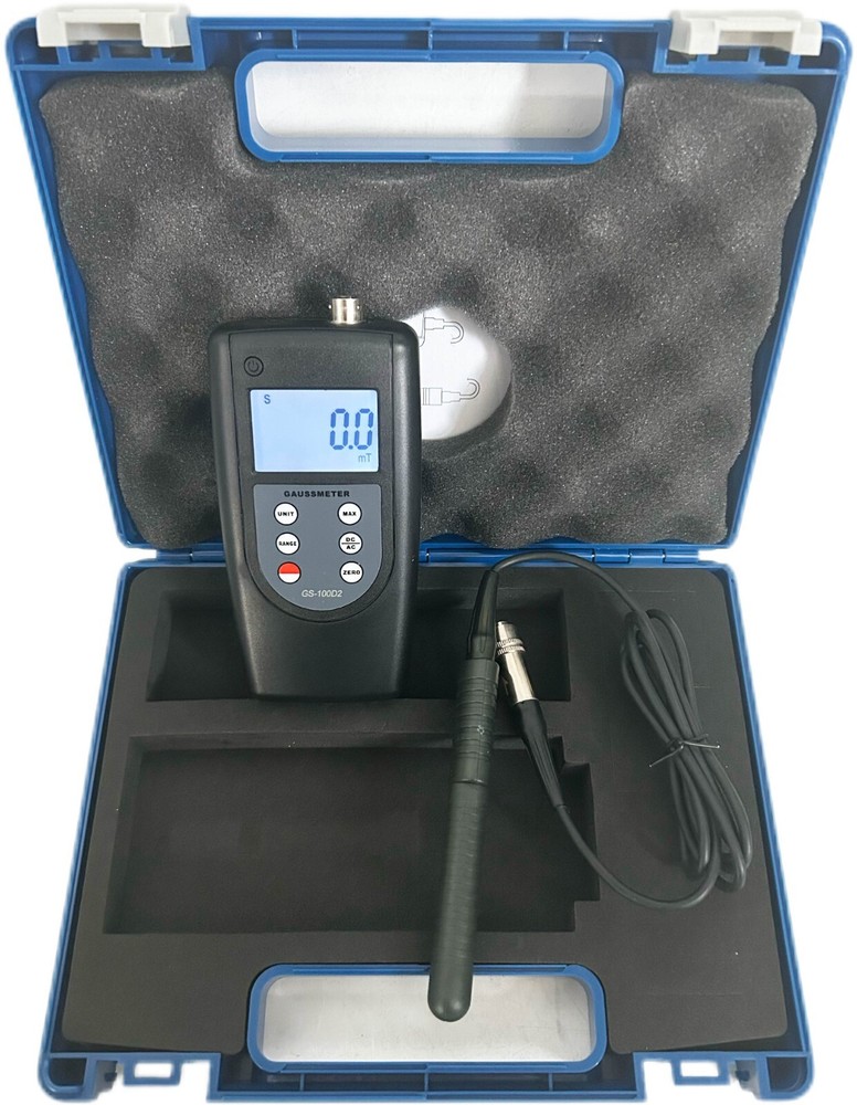 Portable Gaussmeter Tesla Tester 200mT/2000mT Range Conversion with Hall Sensor
