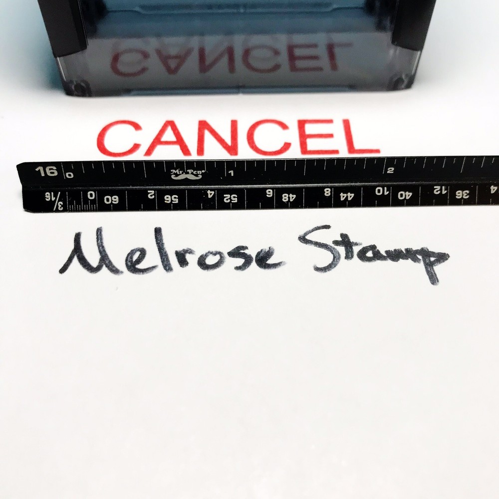 Cancel Rubber Stamp Red Ink Self Inking Ideal 4913