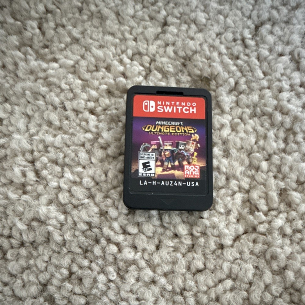 Nintendo Switch Console Bundle w/ Mario Party, Super Mario, Minecraft, Case