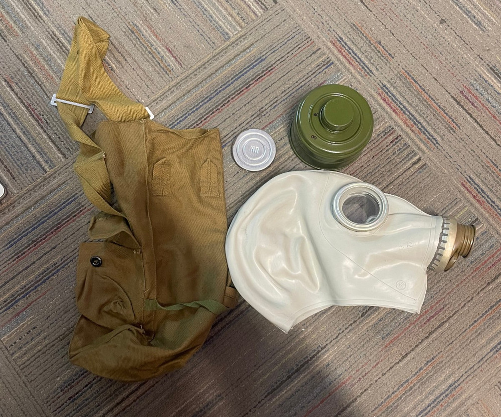 Soviet USSR Gas Mask W/ Bag & Filter