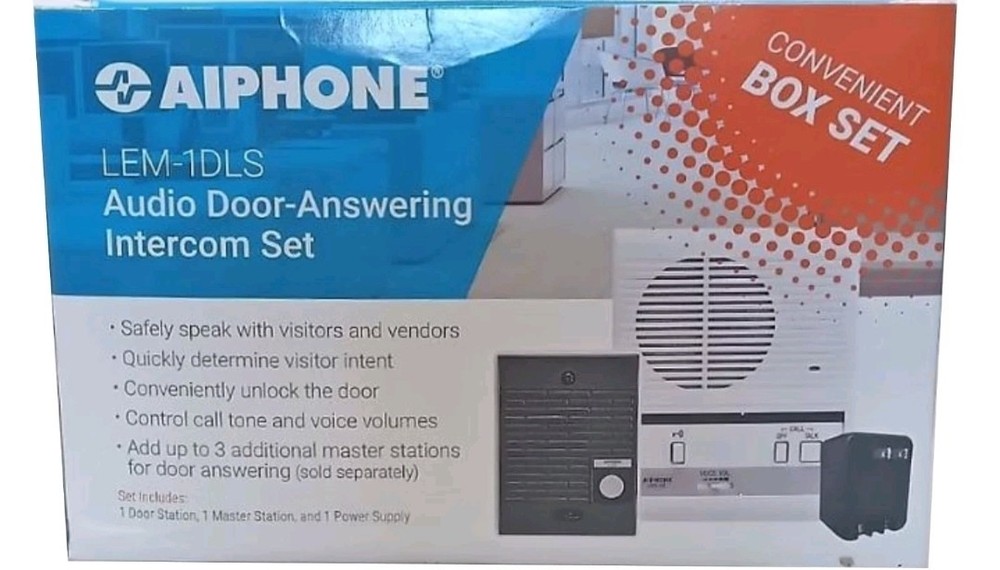 Aiphone LEM-1DLS Intercom Master Station w/ Door Release NEW