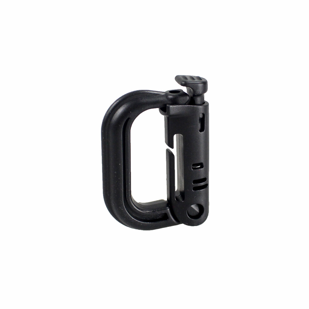 10pcs Molle Tactical Shackle Carabiner Snap D-Ring Clip Backpack KeyRing Locking