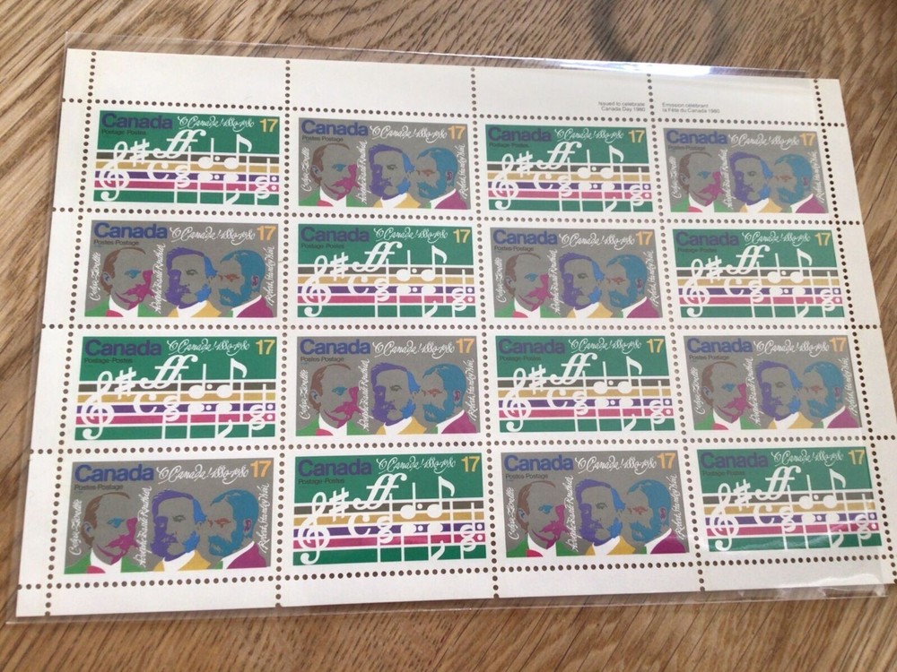Canada music mint never hinged stamps sheet Ref 57299