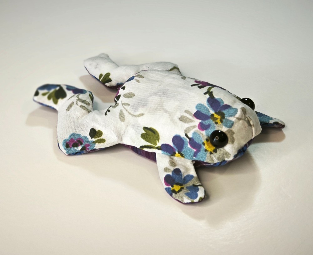 Baby Frog Sewing Pattern: Stuffed Toad Bean Bag Toy (PDF)