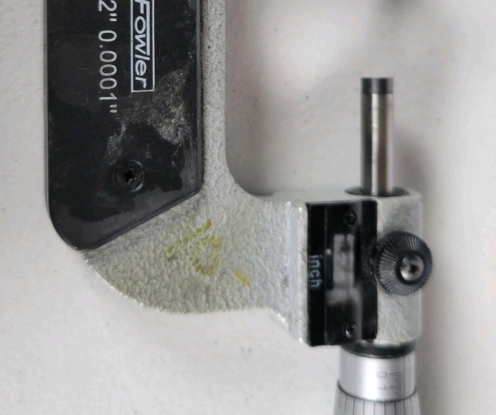 Fowler 1-2" Outside Digit Counter Micrometer 0.0001" Precision Tool