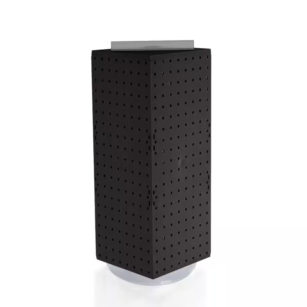 20 In. H X 8 In. W Pegboard Counter Display in Black Styrene