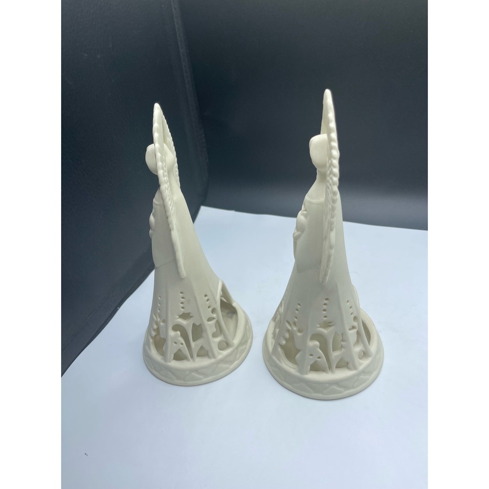 Bisque tea light candle holder