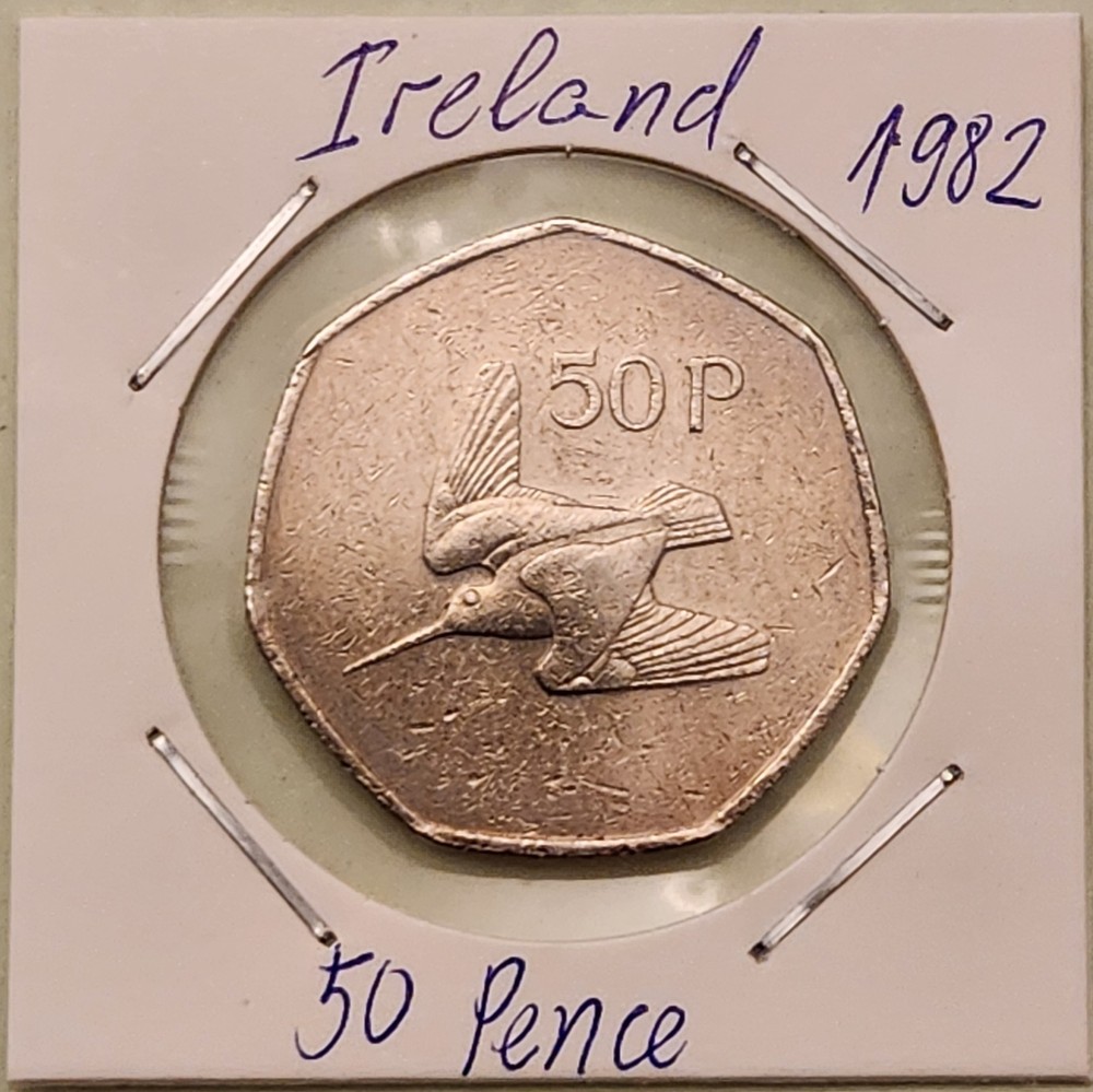 Ireland coin, 50 Pence - 1982