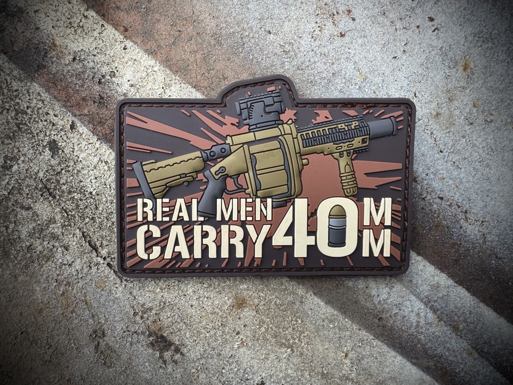 Patriot Patch Co. - Real Men Carry 40mm - Patch