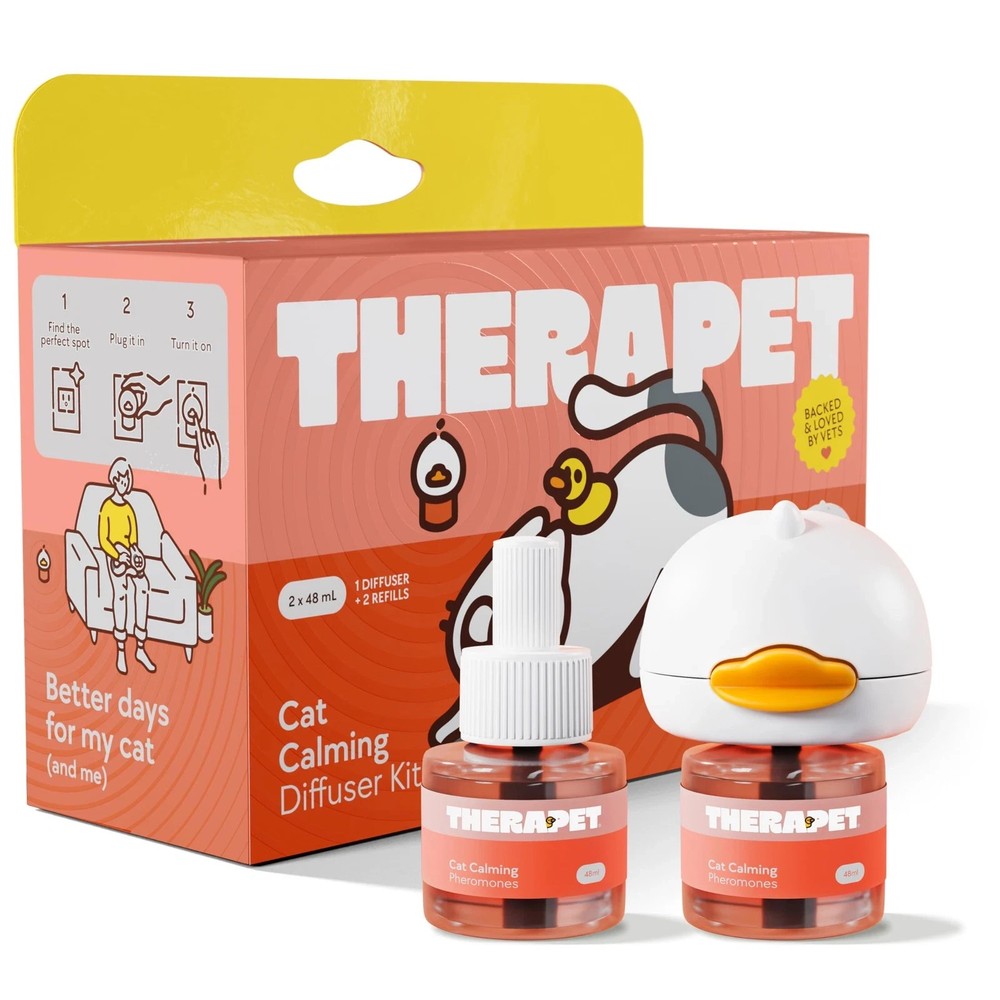 TherapetMD 60-Day Cat Calming Diffuser - Cat Pheromone Diffuser for Stress, Pee